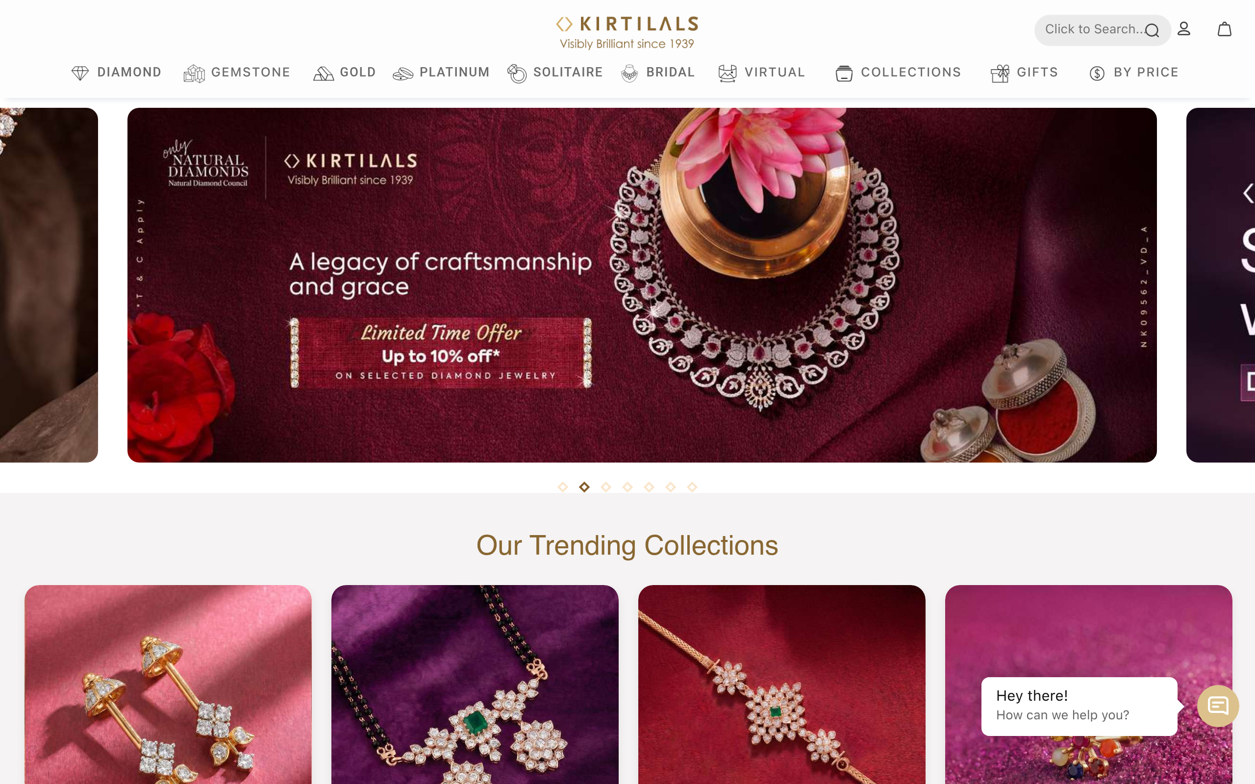 Kirtilals: Luxury Website